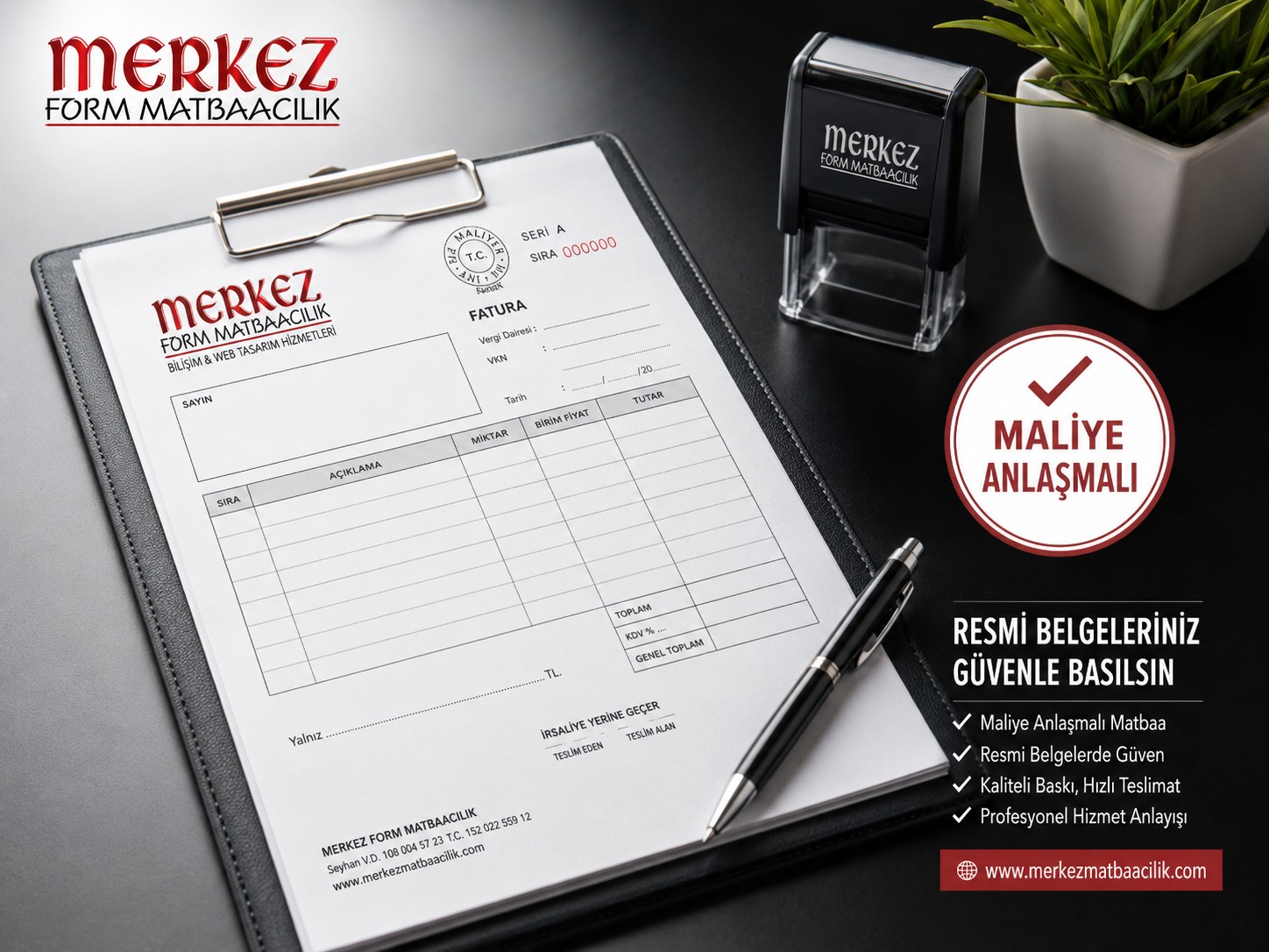Maliye anlaşmalı matbaa resmi evrak baskısı